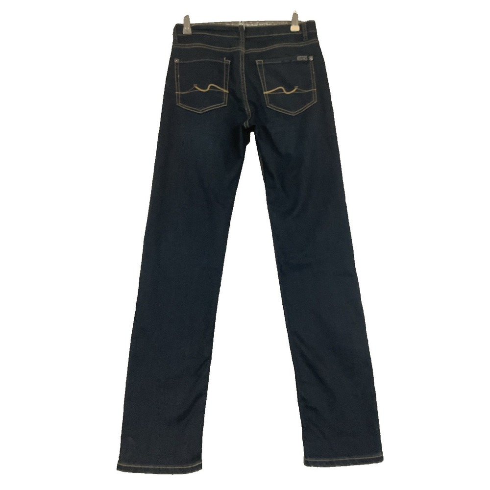 7 For All Mankind Juniors Size 16 Slimmy Denim Jeans Slim Skinny Dark Wash 28x29